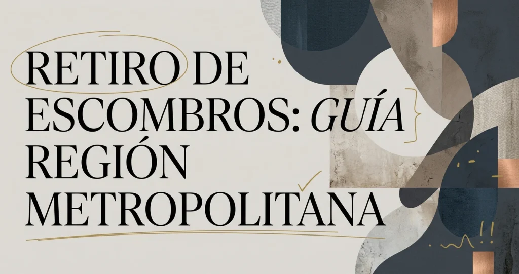 Retiro de escombros en la Región Metropolitana: guía
